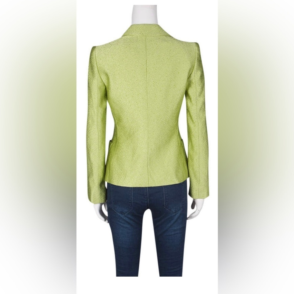 Armani Collezioni
Armani Collezioni Textured Lime Green Three Button Blazer - Picture 2 of 6